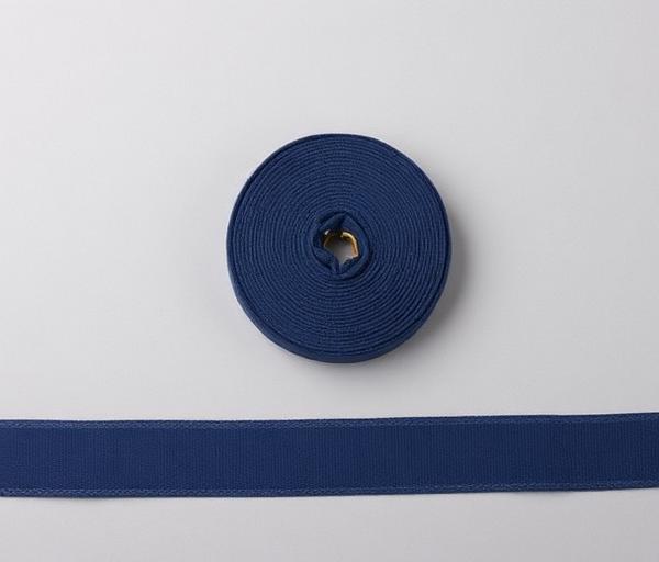 Roll of solid navy 1.25 inch canvas webbing